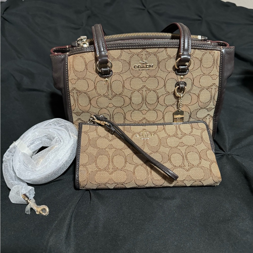 Coach purse & wallet. Loved but has a lot of life still left.